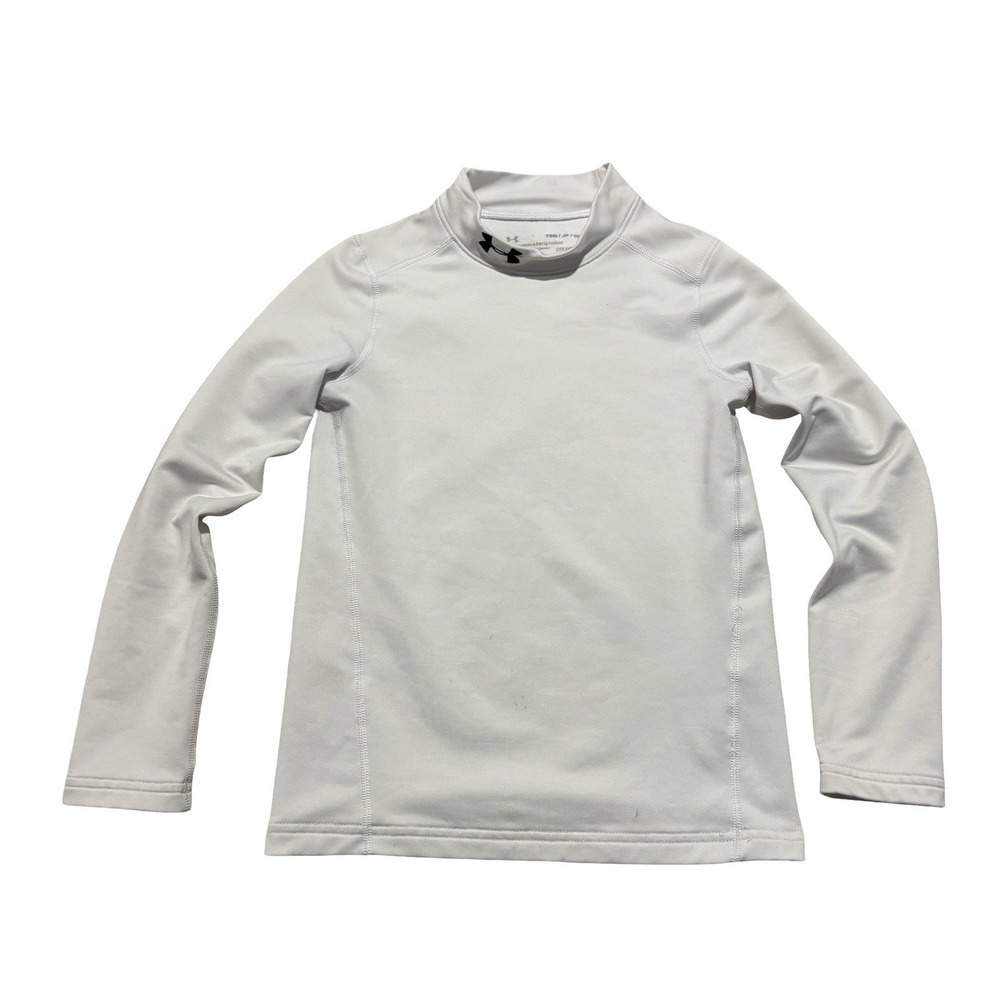 UNDER ARMOUR UA Cold Gear Fitted Pullover Mock Neck Long Sleeve Shirt Boys Small